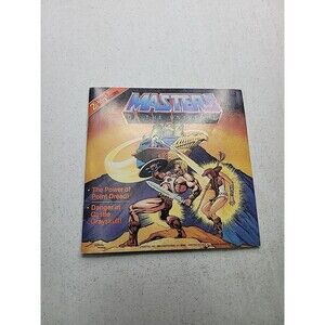 HE-MAN 1983 MASTERS OF THE UNIVERSE 2 Stories with Record Very Rare MOTU HE-MAN